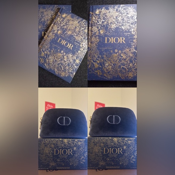 Dior Blue make up pouch and Notebook Bundle - Picture 1 of 4